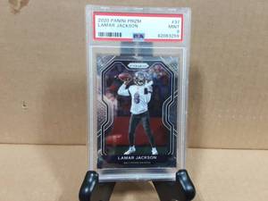 2020 Panini Prizm Lamar Jackson PSA Mint 9