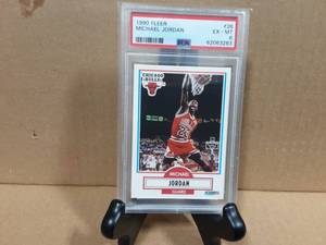 1990 Fleer Michael Jordan PSA  EX-MT 6