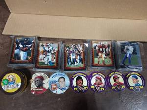 Lot Of Assorted Bowman Football Card Year 2000 & Misc. Round Cards
