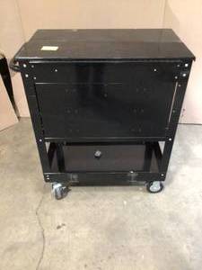 Husky 33 in. W 4-Drawer Mechanics Tool Utility Cart in Gloss Black Customer Returns