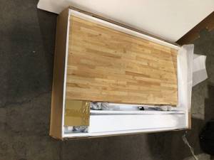 Husky 52 in. Adjustable Height Work Table in White Open Box