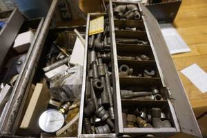 lot 30 image: Large Fuel Oil Furnace Repair Kit With Metal Case