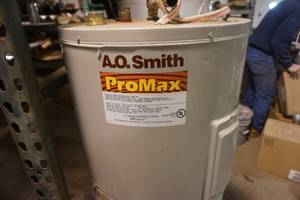 lot 56 image: A.O Smith Model EC52930 50 Gallon Electric Water Heater