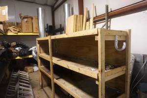 lot 62 image: Wood Storage Shelf