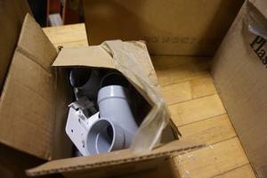lot 100 image: Central Vacuum System Assorted Duct Work and Fittings