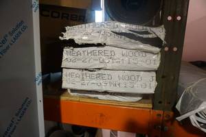 lot 118 image: 4 Bundles Timberline Shingles Weathered Wood Color With Roll of Felt and Ice and Water Wrap