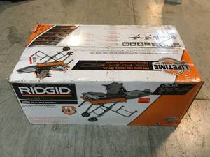 10 in. Wet Tile Saw with Stand by RIDGID Customer Returns See Pictures