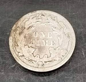 1876-CC CARSON CITY SEATED LIBERTY DIME