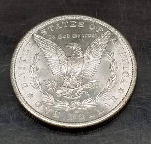 1881-S MORGAN SILVER DOLLAR GEM BU
