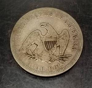 1854 with arrows SEATED LIBERTY QUARTER