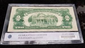 1928 US RED SEAL $2 FEDERAL RESERVE NOTE