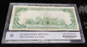 1929 US BROWN SEAL $100 FEDERAL RESERVE NOTE