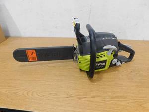 lot 50 image: RYOBI 14 in. 37cc 2-Cycle Gas Chainsaw