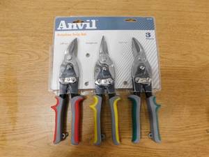 lot 83 image: Anvil Straight-Cut Aviation Snip (3-Pack)