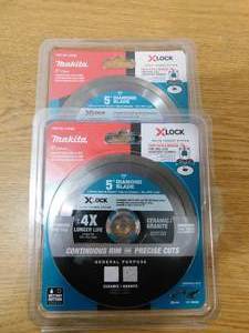 lot 89 image: (2) New - Makita X-LOCK 5 in. Continuous Rim Diamond Blade for Ceramic and Granite Cutting
