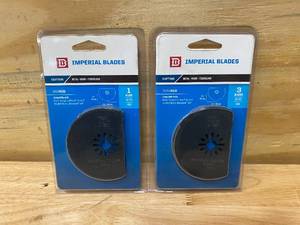 lot 14 image: IMPERIAL BLADES Lot of 2- 3MM410 Universal Fit 3-Inch Segment Oscillating Saw Blade Fits Fein Bosch Milwaukee Rockwell, 3-Pack