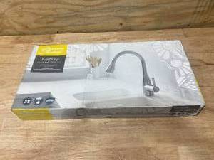 lot 83 image: AMERICAN STANDARD Fairbury Single-Handle Pull-Down Sprayer Kitchen Faucet in Stainless Steel