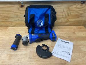 lot 117 image: KOBALT 5-in 24-Volt Max Paddle Switch Brushless Cordless Angle Grinder (Tool Only)