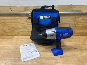 lot 118 image: KOBALT 24-volt Max Variable Speed Brushless 12-in Drive Cordless Impact Wrench (Tool Only)