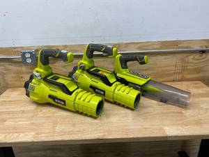 lot 60 image: RYOBI Lot of 3- Leaf Blowers (Tool Only)