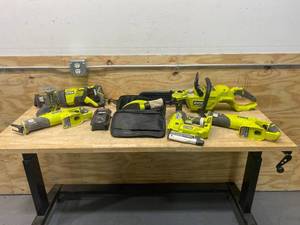 lot 69 image: RYOBI Lot of Various Tools