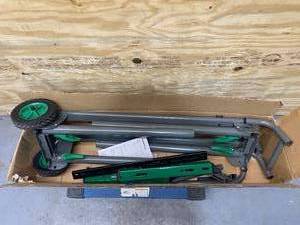 lot 70B image: METABO HPT Steel Miter Saw Stand (missing parts)