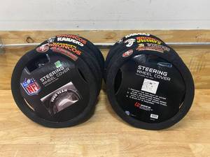 lot 148 image: NFL Lot of 12 Steering Wheel Covers (various teams)