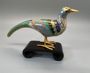 lot 161 image: Collection of 5 Chinese Cloisonn and Enamel Birds & a Snail