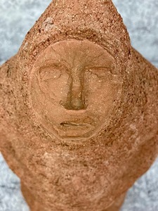 lot 59 image: Vintage Terra Cotta Clay Sculpture of Northern Pacific Figure-Signed SW 1962