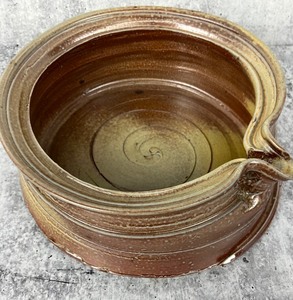 lot 68 image: Two Original Studio Pottery Pieces - Plate & Bowl with Spout