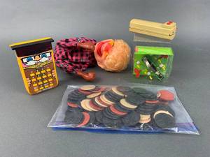 lot 149 image: Vintage Toy Collection Little Professor Calculator, Punching Doll and More