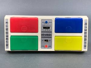 lot 146 image: Vintage Speak & Spell, 1979 Einstein Game, CubeBot, & Vintage Calculator