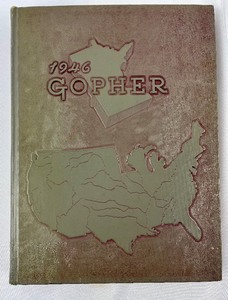 lot 41 image: 1946 & 1950 Minnesota Gopher Yearbooks