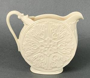 lot 207 image: Lenox Cream Pitcher Embossed and Italian Crystal Bowl