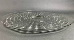 lot 193 image: Large Vintage Glass Serving Platter