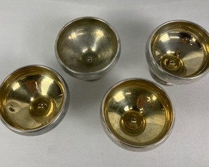 lot 202 image: Four Sterling Silver Sherbet Dishes