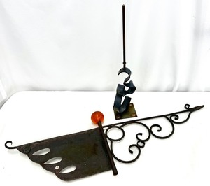 lot 122 image: Unique Contemporary Weathervane & Plant Stand