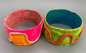 lot 237 image: Five Vintage Bracelets - 2 MEDINA Made in Mexico