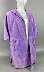 lot 257 image: Cool Vintage Purple Suede DressJacket