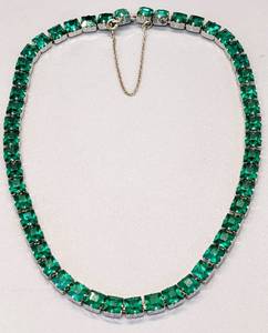 lot 228 image: Two Vintage Sparkling Rhinestone Choker Necklaces