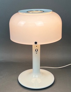 lot 75 image: Mid-Century White Knubbling Table Lamp by Anders PehrsonAtelj Lyktan hus, Sweden