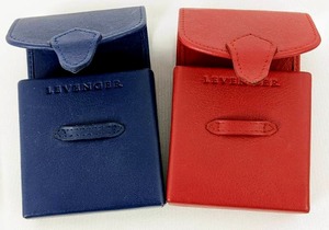 lot 307 image: Levenger Leather Card Cases with Playing Decks