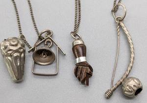 lot 351 image: Three Penca de Balangandan Charm Necklaces
