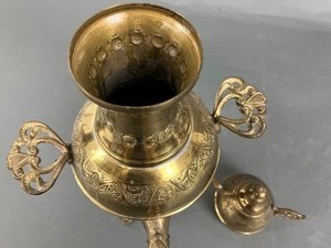 lot 241 image: Antique Brass Samovar
