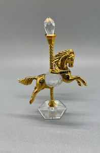 lot 267 image: Swarovski Crystal Circus Animals - Camel, Seal, Giraffe, & Carousel Horse