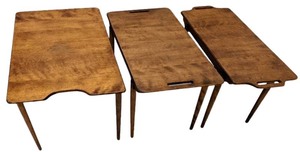 lot 23 image: 1960s Russell Wright for Conant Ball Nesting Tables