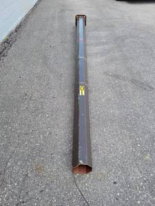 lot 562 image: Steel Octagon Lamppost Pole - 107.5 Long - 8 Diameter at Widest