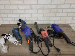 lot 622 image: Lot of (4) Roxx Power Tools - Pipe Polisher, Fillet Grinder, Burnishing Machine and Polisher