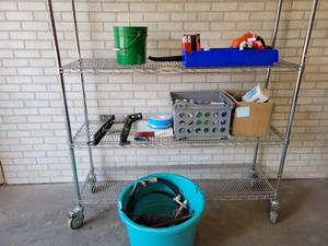 lot 636 image: Huge Lot of Assorted Commercial Supplies and tools