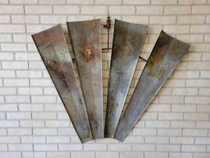 lot 640 image: Antique Windmill Blade Section - Wall Hanger - Overall about 48 x 36 Tall